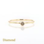 リング ブラウンダイヤモンド K10 YG フクリン留め 指輪 イエローゴールド レディース 30代 40代 誕生日 プレゼント 10金 彼女 妻