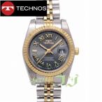 閉店セール コンビ女性用腕時計  シルバーグレーフェイス テクノス TECHNOS T6919TE クォーツ アナログ 店:EW1726