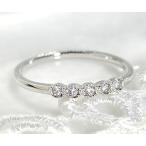 天然 ダイヤ 一粒 ミル打ち ピンキー リング K18 ゴールド各色 指輪 レディース 天然石 SIクラス ダイヤモンド 0.05カラット 18金 ミル打ち 5周年品質保証書付