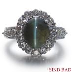 キャッツアイ指輪プラチナリング4....