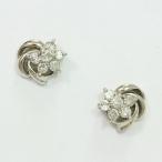 ダイヤモンド 計0.13ct×2 ピアス プラチナ(Pt850) 【中古】 ジュエリー 【新品仕上げ済み】 netshop
