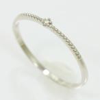 ダイヤモンド 0.01ct リング 13号 10金ホワイトゴールド(K10WG)   【中古】ジュエリー 【新品仕上げ/クリーニング済み】 netshop