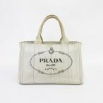 PRADA(プラダ) カナパ トートバッグ  ナチュラル キャンバス【ブランドバッグ】  【中古】 netshop