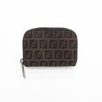 FENDI(フェンディ) ズッキーノ コインケース  茶 ブラウン キャンバス 【ブランド財布】  【中古】 netshop