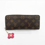 LOUIS VUITTON(ルイヴィトン) モノグラム ポルトフォイユクレマンス フラワーチャーム 長財布 M64201 【ブランド財布】 【中古】 netshop