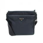 PRADA(プラダ)  ロングショルダーバッグ 斜め掛け 両面ダブルロゴ  紺 ネイビー ナイロン【ブランドバッグ】  【中古】 netshop