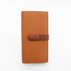LOEWE(ロエベ) ヴァーティカルウォレット ラージ 長財布 茶 ブラウン レザー 【ブランド財布】 【中古】 netshop