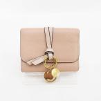 chloe(クロエ)  三つ折り財布  ピンクベージュ レザー【ブランドバッグ】  【中古】 netshop