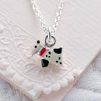 犬のプチチャーム・ペンダント シルバー・エナメル/イタリア製