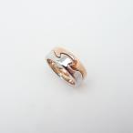 ジョージ ジェンセン フュージョン リング 2連 #49 750PG/WG 新品仕上げ Sランク