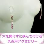 ニップルクリップ 4連サークルストーン ライトローズ ピンクゴールド ローズゴールド さくらゴールド 乳首アクセサリー ニップル 乳首