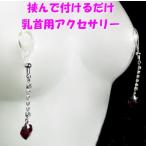 ニップルクリップ ダイヤレーンハート シャムオーロラ シルバー 乳首アクセサリー ニップル 乳首