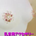 ニップルハガー　ラインストーン ライトローズ ゴールド　　乳首アクセサリー ニップル 乳首