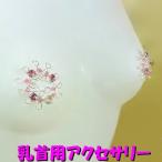 ニップルハガー ラインストーン ライトローズ シルバー 乳首アクセサリー ニップル 乳首
