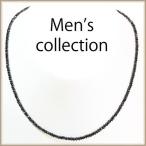 全品送料無料 Men's collection Black Dia Neckless ビーズタイプシンプルデザイン ブラックダイヤモンド　ネックレス