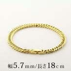 喜平ブレスレットキヘイチェーンステンレスメンズ６面W人気ブランドゴールド六...
