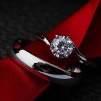 プレゼント付 リング 指輪 スワロフスキー 婚約指輪 誕生日 記念日 クリスマス 母の日 テレワーク ランチ会 金属アレルギー対応