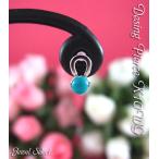 Yahoo! Yahoo!ショッピング(ヤフー ショッピング)K10WG ホワイトゴールド トルコ石 スタッドピアス片耳用