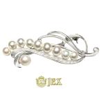 MIKIMOTO 【ミキモト】 K14WGアコヤパールブローチ  NO.61708