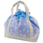 ハンドメイド【お弁当袋(持ち手付き)】パープル星柄