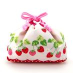 ハンドメイド【お弁当袋】いちご柄