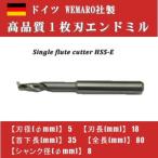 1枚刃エンドミル（stepped shank) 　HSS-E　ドイツWEMARO社製　080108005