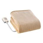 広電(KODEN) 電気毛布 敷き ベージュ 抗菌防臭 140×80cm フランネル 暖房範囲大 洗える ダニ退治 省エネ スライド温