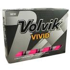 Volvik(ボルビック) ゴルフボール Vivid (ビビッド) 並行輸入品 3ピース 1ダース ビビットピンク