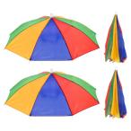 PATIKIL umbrella шляпа 4 шт 52 cm складной солнечный дождь колпак "свободные руки" рыбалка umbrella шляпа Golf рыбалка kya