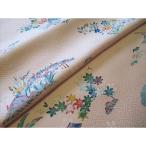  незначительный персик цвет книга@.... магазин .. 4 сезон цветок узор натуральный шелк . дизайн ( слива горшок ... type )... после крепдешин No.66-6. примерно плечо часть длина 80cm× ширина 38cm. есть 