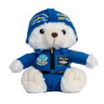 ベアぬいぐるみ　ヘルメットBI ホワイトベア(大)