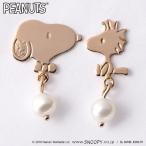 スヌーピー SNOOPY ピアス レディース スヌーピー&ウッドストック K10PG ピンクゴールド 淡水パール ジュエリー ファッション アクセサリー GPPV0010