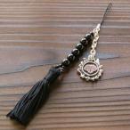 戦国武将 ストラップ アクセサリー 蔦紋  松永久秀 天然石 シルバー925