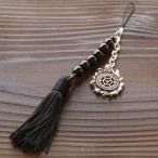 戦国武将 ストラップ アクセサリー 七つ片喰  長宗我部元親 天然石 シルバー925