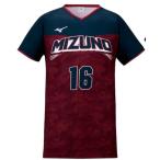  Mizuno custom order build-to-order manufacturing design print plus basketball game shirt ( unisex )W2JQ0B04