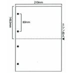 A4 プリンター帳票 カット紙 帳票用紙　白紙 A4 2分割 4穴 ミシン目入り　（2,500枚/箱） 【直送品】