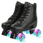 Womens Roller Skates PU Leather High-Top Roller 