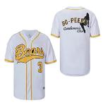Men's Bo Peeps Gentleman's Club Bad News Bears Chico's Bail Bonds Movie Baseball Jersey Stitched Size L White