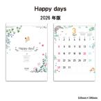 カレンダー 2026年 壁掛け Happy days SG2912 カレンダー 2026年 壁掛け おしゃれ シンプル てんとう虫 開運 イラスト 書き込み 258067