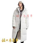 ベンチコート メンズ レディース ダウンジャケット 厚い 防寒 暖か 大きいサイズ 秋?冬 ロングコート 90ダウン 無地 ストリート