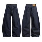 バギージーンズ メンズ デニムパンツ ワイド ルーズ Ｇパン ヴィンテージ ウォッシュ加工 おしゃれ ハイストリート ヒップホップ 無地