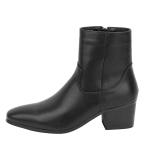 ハイヒールチェルシーブーツメンズシ...