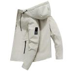  жакет мужской весна осень внешний большой размер с капюшоном . джемпер Корея способ мода Fit . способ . tops выдерживающий износ путешествие 