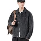 デニムジャケット メンズ 春秋 Gジャン ジージャン 長袖 ファッション 大きいサイズ かっこいい アウター トップス イギリス風 ワイド