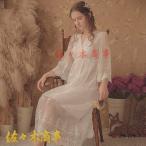 Vネック長袖シースルースリップウェ...