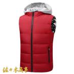 中綿ベストメンズダウンコットンベス...