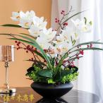 造花 枯れない花 胡蝶蘭 造花インテリア 鉢植え 観葉植物 陶器 装飾花 花束 リアル 本物そっくり 花瓶付き 害虫駆除不要 北欧 アート
