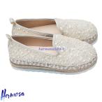  туфли без застежки женский 23.0-26.5cm эспадрильи deck shoes толщина низ обувь большой размер украшен блестками Kirakira симпатичный 
