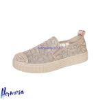  толщина низ эспадрильи женский гонки цветочный принт раунд tu туфли без застежки весна лето осень обувь со вставкой из резинки canvas туфли без застежки низкая упругость легкий широкий 