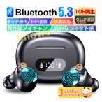 ワイヤレスイヤホン Bluetooth5.3 カナル型 ENCマイク ブルートゥースイヤホン 無線 ノイズキャンセリング HiFi高音質 ハイレゾ